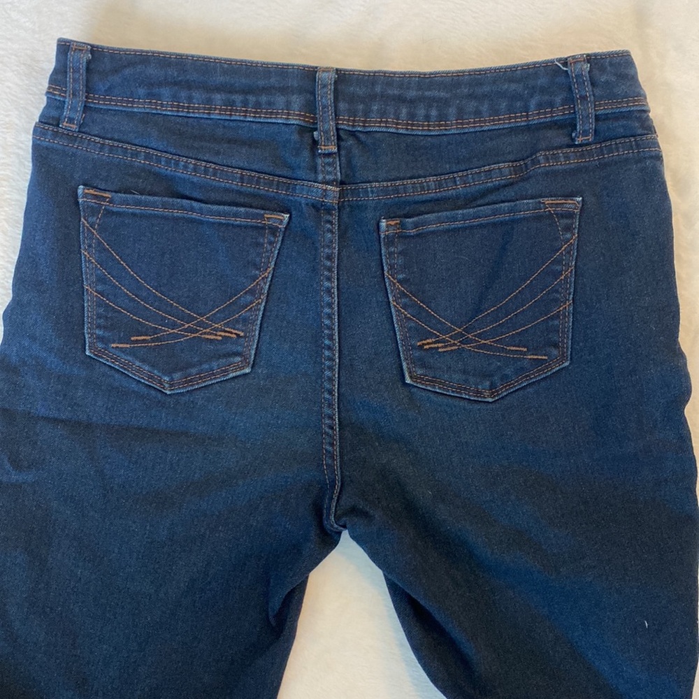 Simply Vera Vera Wang Skinny Dark Wash Jeans - Picture 3 of 7